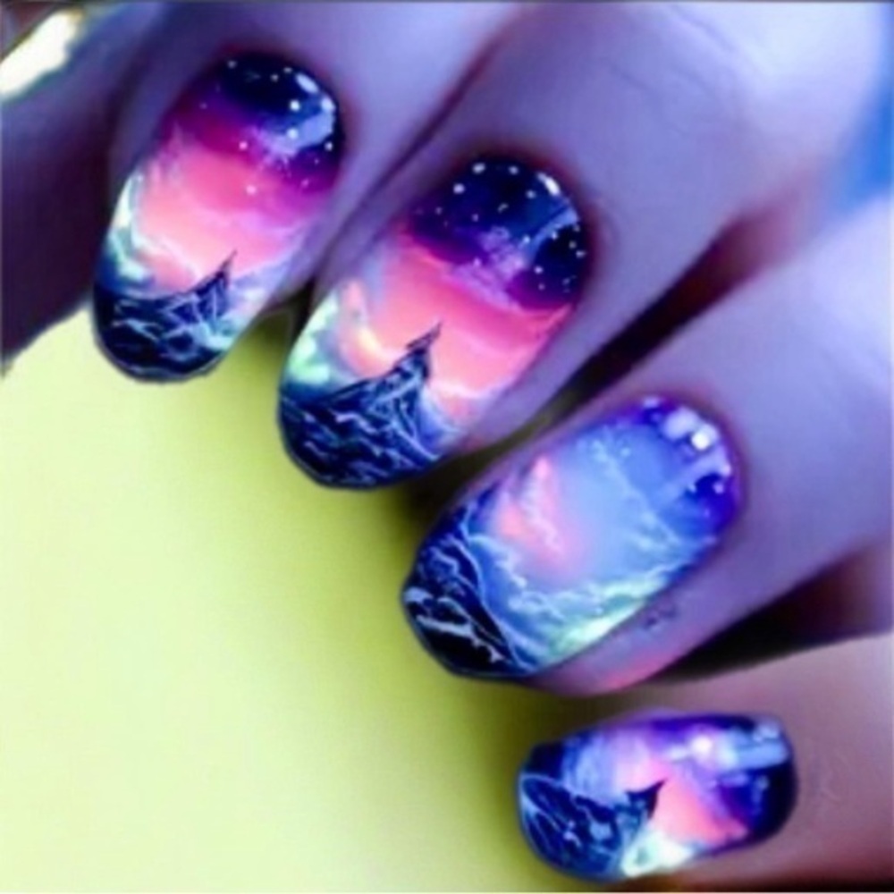 Pink Cliff Press On Nails NWT